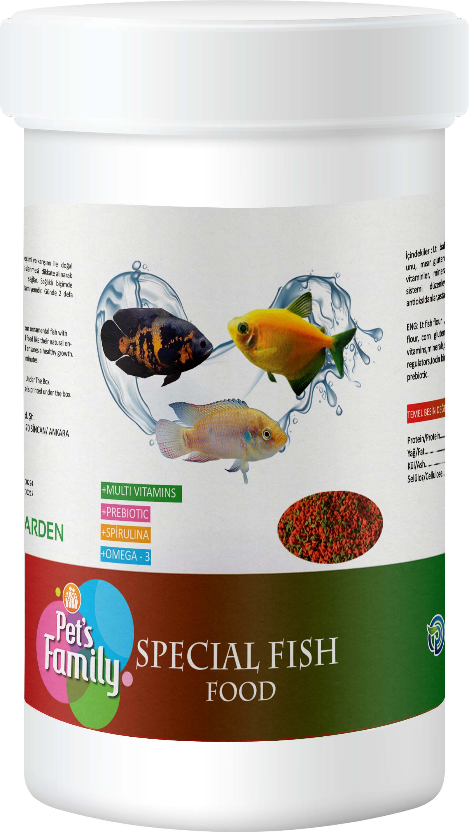 Pets Family Special Fish Food 250 Ml/100 Gr