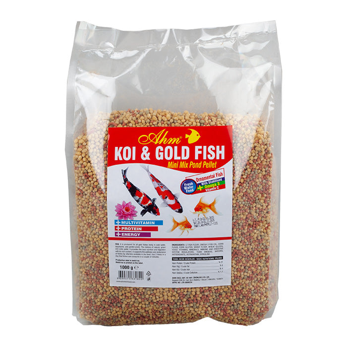 Ahm Koi Gold Fish Mini Mix Pellet 1 Kg