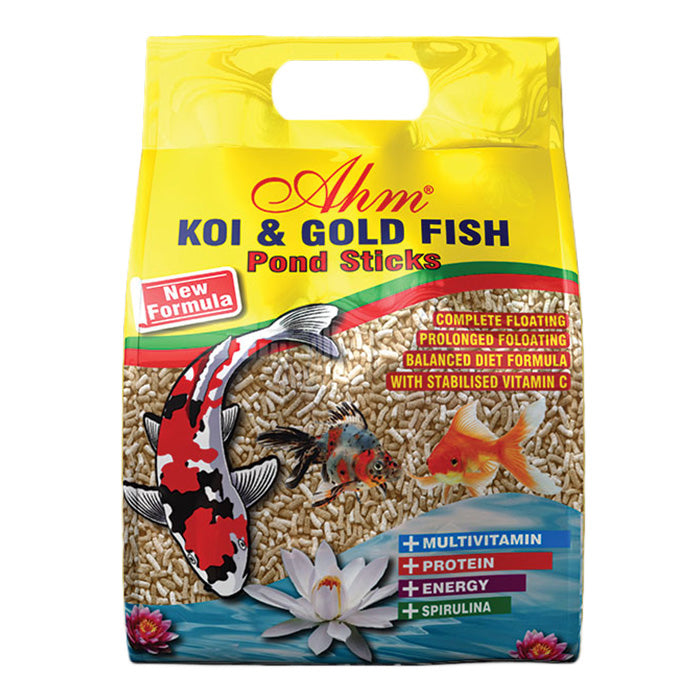 Ahm Koi Gold Fish Natural Sticks 1 Kg