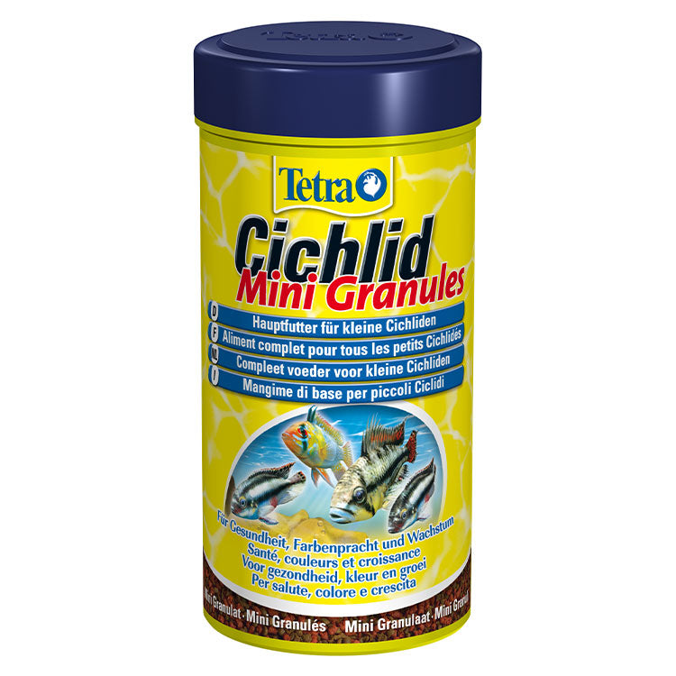 Tetra Cichlid Mini Granules Mini Granül Cichlid Balýk Yemi 250 Ml