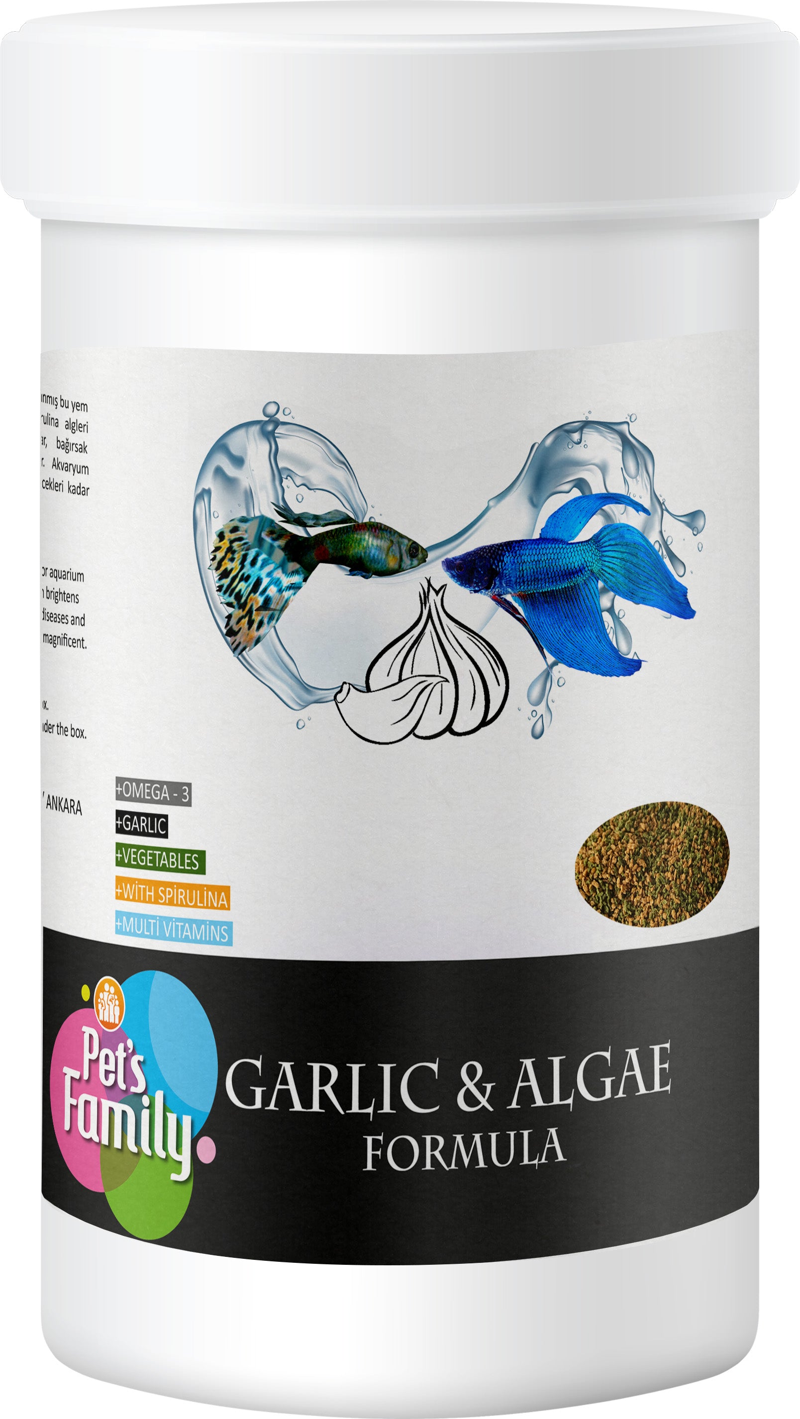 Pets Family Garlic & Algae Formula 250 Ml/110 Gr