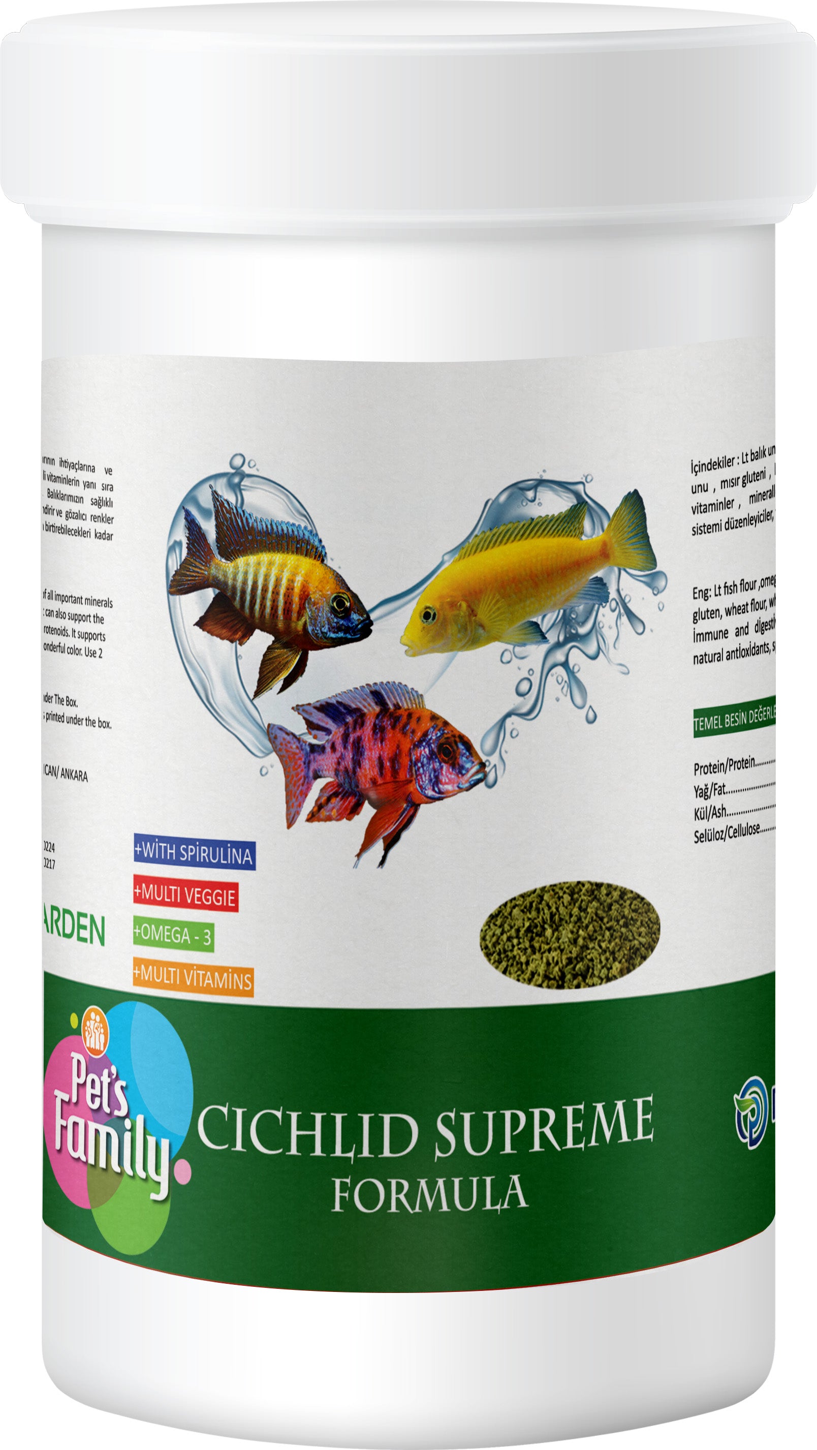 Pets Family Cichlid Supreme Formula 100 Ml/40 Gr