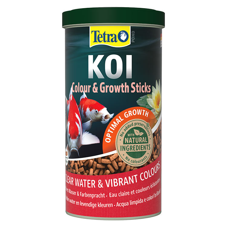 Tetra Koi Colour & Growth Sticks Renklendirici Çubuk Havuz Balýklarý Yemi 1 Lt