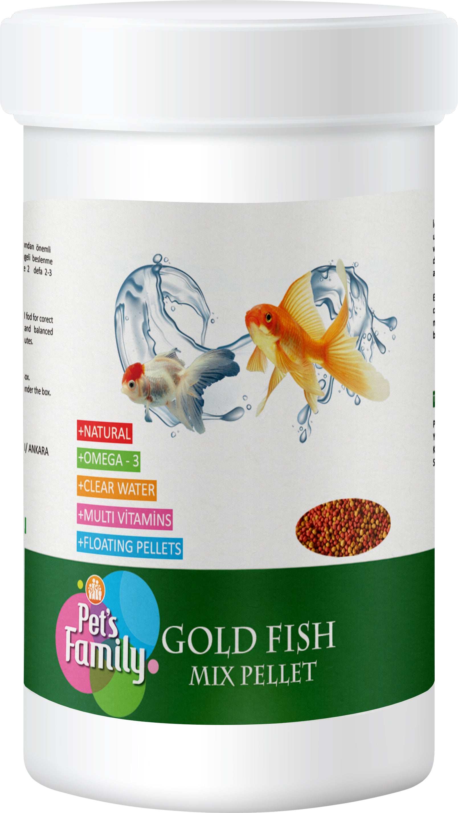 Pets Family Gold Fish Mix Pellet 100 Ml/40 Gr