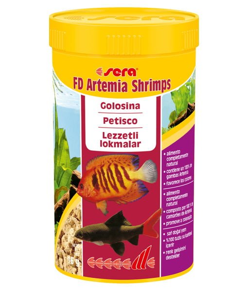 Sera Fd Artemia Shrimps Nature 250 Ml 16 Gr - YemSende.com