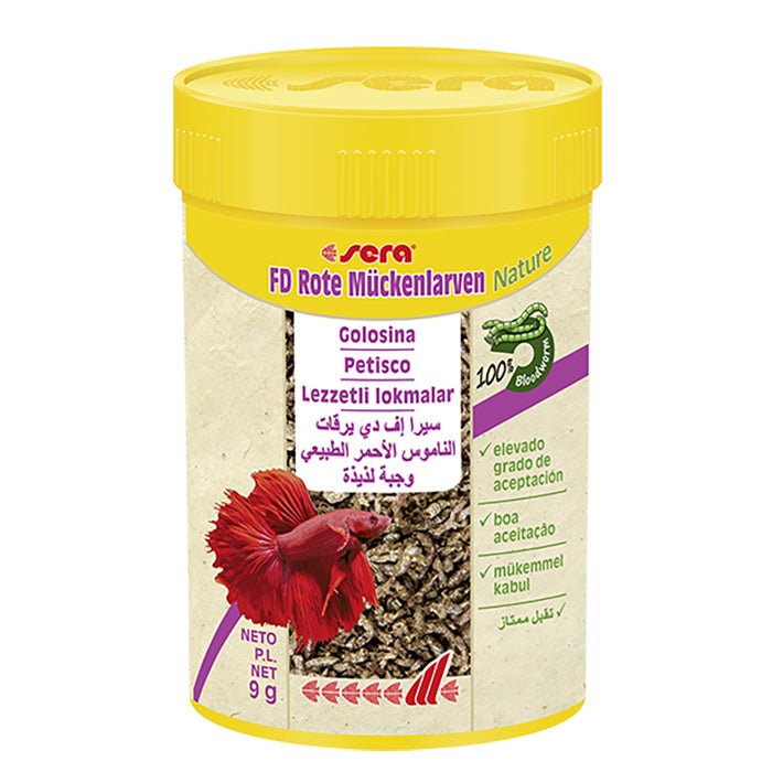 Sera Fd Rote Mückenlarven Nature 100 Ml - YemSende.com