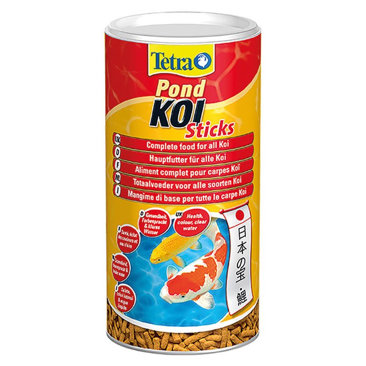 Tetra Pond Koi Sticks Kýrmýzý Renkli Havuz Balýklarý Yemi 1 Lt - YemSende.com