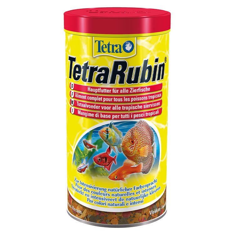 Tetra Rubin Flakes Renklendirici Tropikal Pul Balýk Yemi 1 Lt - YemSende.com