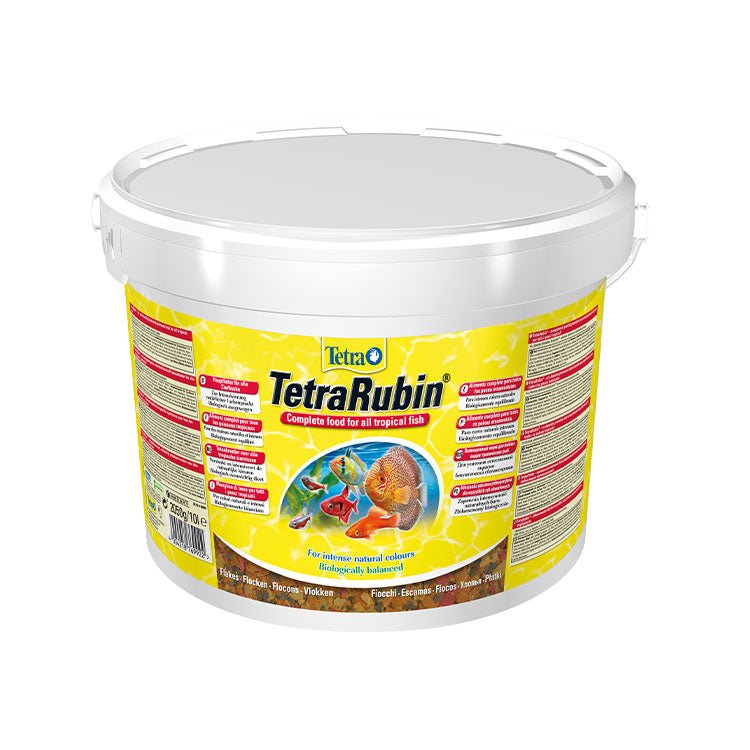 Tetra Rubin Flakes Renklendirici Tropikal Pul Balýk Yemi 10 Lt - YemSende.com