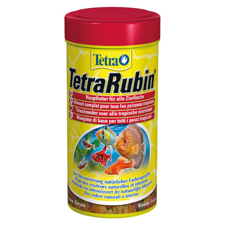 Tetra Rubin Flakes Renklendirici Tropikal Pul Balýk Yemi 250 Ml - YemSende.com